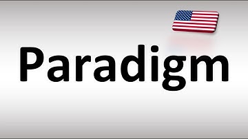 How to Pronounce Paradigm in American English (USA)