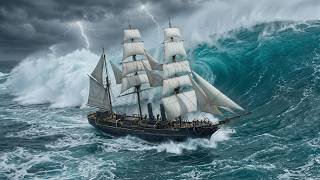 World’s Largest Sailing Ship Struck by a Mega Tsunami | Hyper Realistic Disaster (AI VFX)
