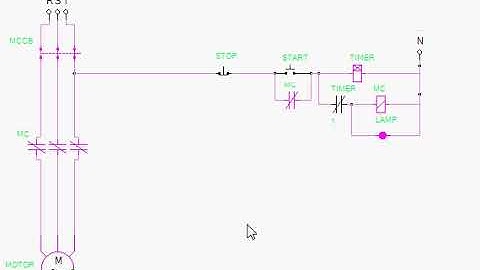 EKTS Ladder Diagram DOL Starer Automaic.