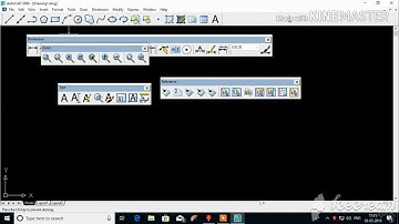 How to get back the toolbars back in autocad 2006