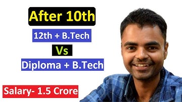 What After 10th 12th + B.Tech or Diploma + B Tech Which is Having Best Future Scope in India, Salary