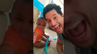Baby Teaches Dad the Jumperoo #shorts #daddyson #father #babyboy