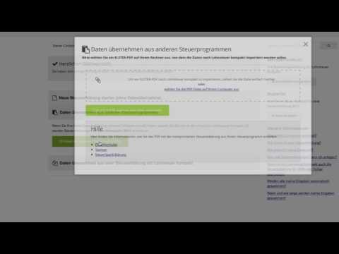 Wie übernehme ich Daten aus einer anderen Steuer-Software?