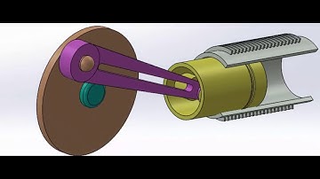 Animation Of Single Slider Crank Mechanism