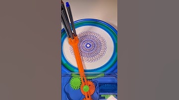 Autumnal Spirographs: Speed Ramping with 4 Pens! #shorts #loopart #spirograph