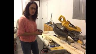 How to make a 45 degree bevel cut for custom wall sconce