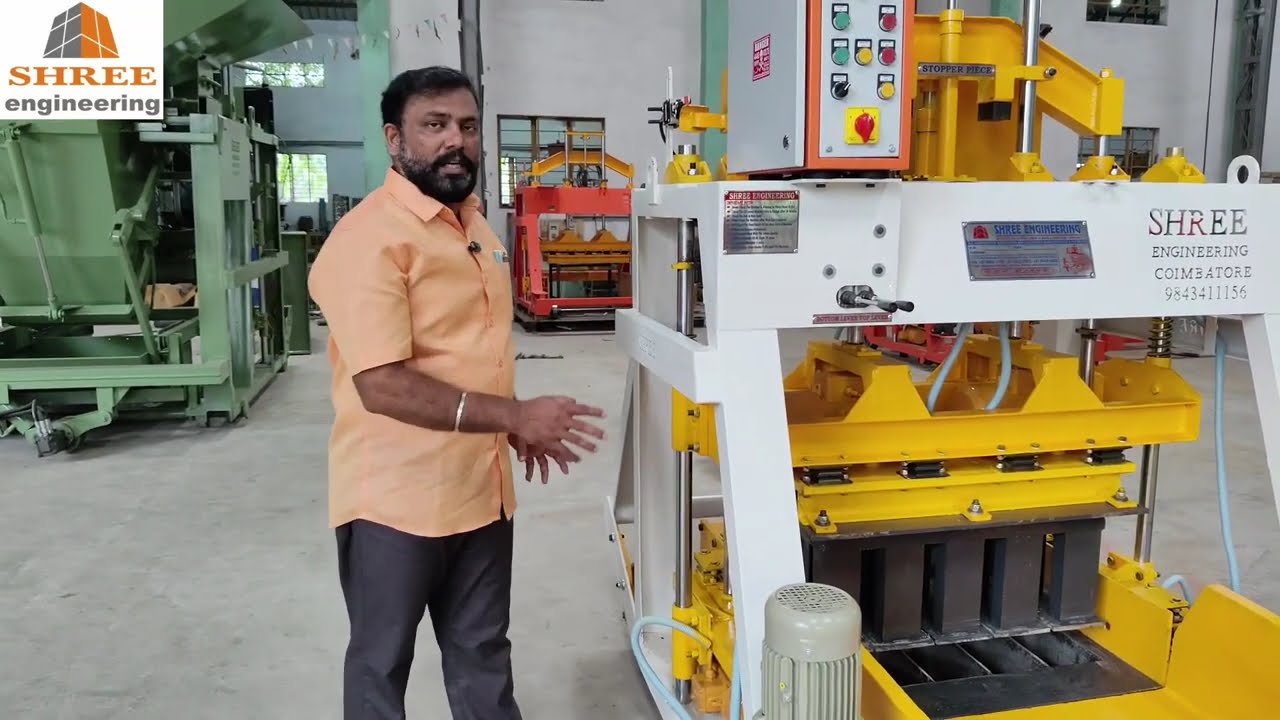 AUTOMATIC CEMENT BRICK, SOLID BRICK , HOLLOW BRICK & CONCRETE BLOCK MACHINE ஹாலோ பிளாக் மெஷினரிஸ்