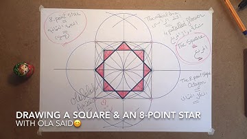 Draw a square and an 8-Pointed Star with Ola Said / Islamic Geometric Art