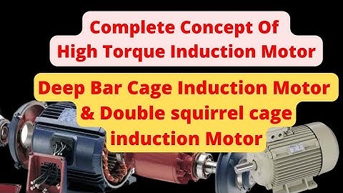Deep Bar And Double Cage Rotor !! Three Phase Squirrel Cage Induction Motor