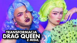 Transformacja DRAG QUEEN 🔥 Misia Joachim maluje i stylizuje