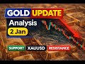 Gold Price Analysis Today | XAUUSD Market Update &amp; Key Levels | 2 Jan