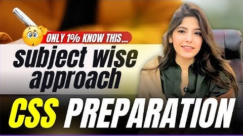 How to Prepare CSS Subjects | Expert Tips by Dr. Hina Sikander