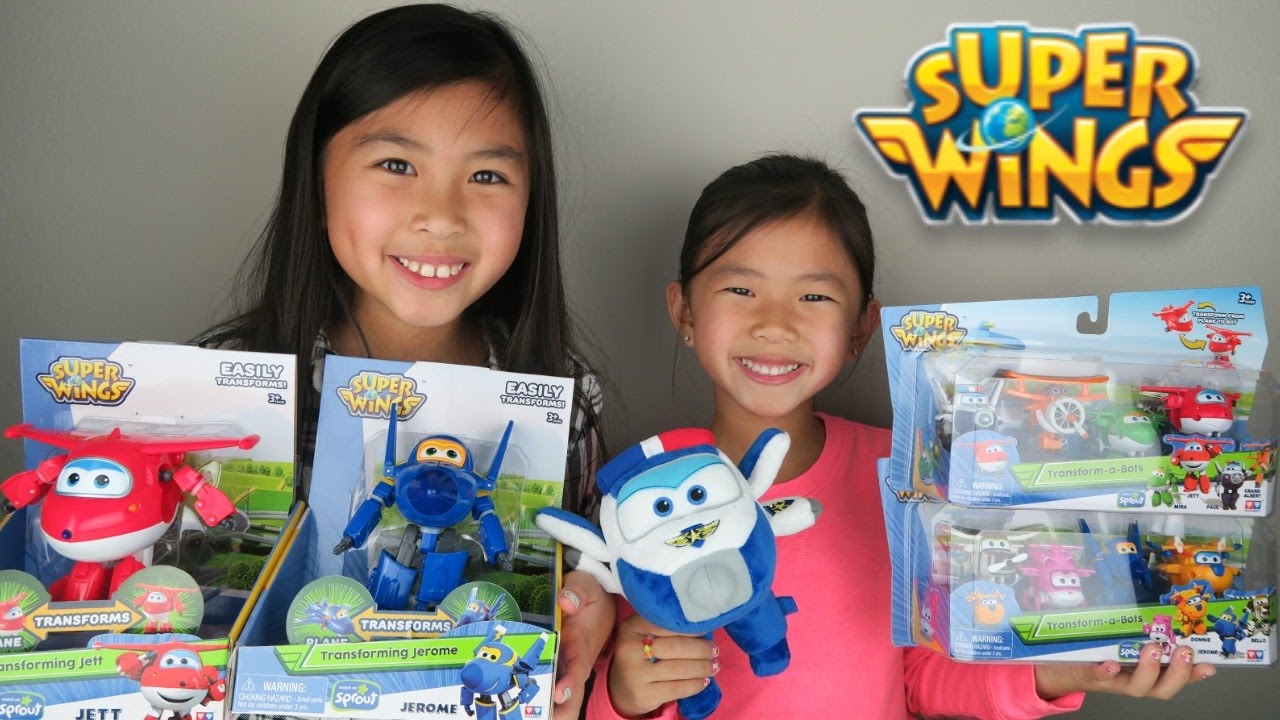 Super Wings Transforming Robot Airplanes Mira Jett Paul Grand Albert Dizzy  Donnie Jerome Bello