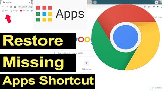 How to fix Apps Shortcut icon missing on Chrome Browser? screenshot 5
