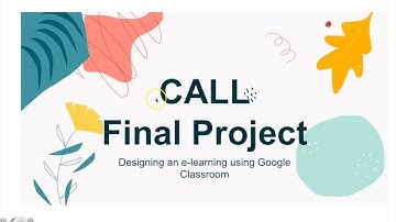 CALL final project video