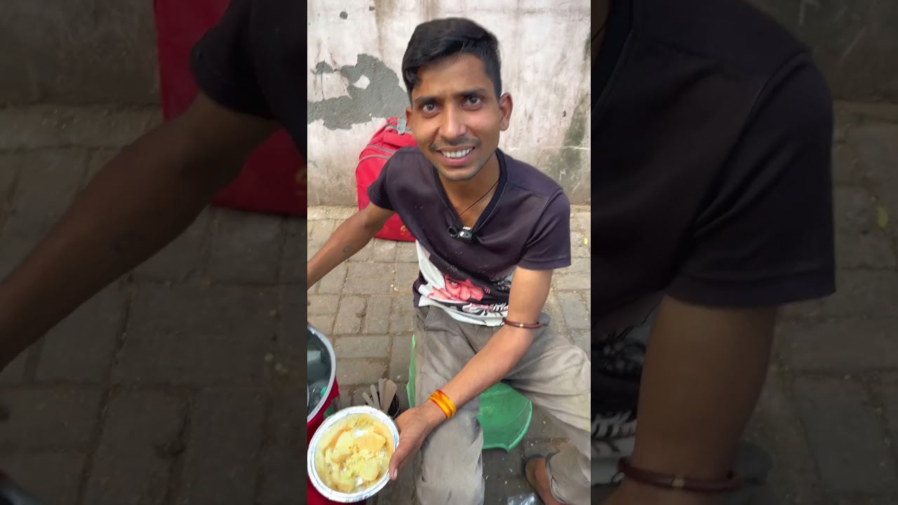 hardworking boy selling street food 🙏 
