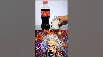 Coke And Milk Experiment 🥛 #science #experiment #shorts