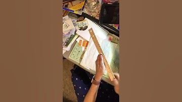 Junk journal DIY ripping ruler