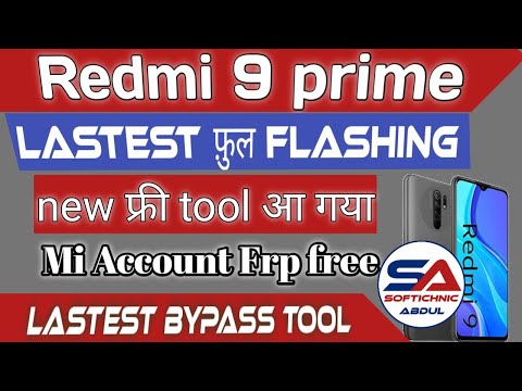 Redmi 9 prime free flashing | redmi 9 prime mi account one click sp tool auth bypass softichnic