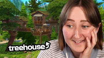 i built a TREEHOUSE in the sims