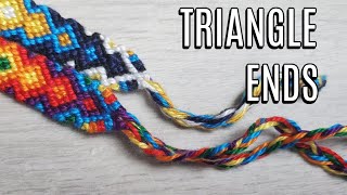 TRIANGLE ENDS | Macrame Friendship Bracelets Video Tutorial