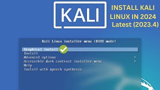 ✅How to Install Kali Linux Latest (2023.4) on Your Computer/Laptop In 2024