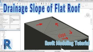 Revit - Adjust Drainage Slope of Flat Roof