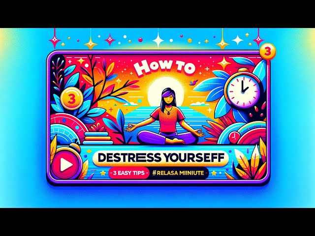 🌟 How to DeStress Yourself Quickly 🕒 In any situation