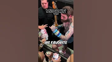 They asked Post Malone for his favorite guitar 🫢