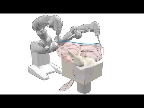 [SIGGRAPH 2020] RoboCut: Hot-wire Cutting with Robot-controlled Flexible Rods