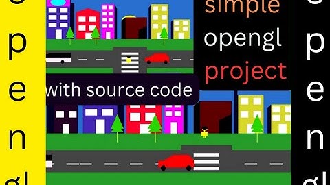simple OpenGL project  | openGL | openGL  C++ | Project with source code
