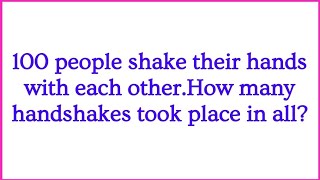 Find the number of handshakes | #sscmaths #upscmaths #ntpcexam #pscmaths #ldc2024