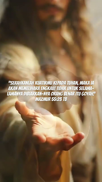 Tuhan tidak akan membarkan kamu sampai tergeletak. Serahkan semua kepadaNya. Dia pasti tolong.