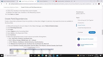 Create Picklists and Field Dependencies #salesforce #trailhead #module #badges #salesforceadmin