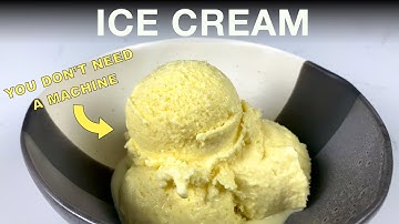 Making Custard Base ICE CREAM From Scratch At HOME with NO MACHINE.