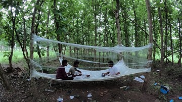 I Built a Tree House Using Only Plastic Wrap