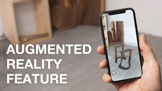 Not sure if our metal table legs will fit your space Discover new AR feature now!