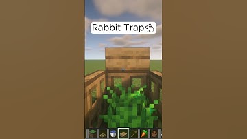 Easy Rabbit Trap 🐇 | Minecraft #shorts