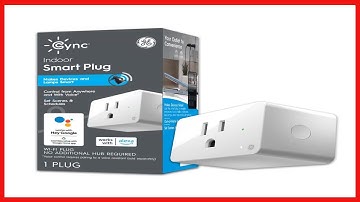 GE CYNC Indoor Smart Plug with Bluetooth and Wifi, Alexa and Google Home Compatible