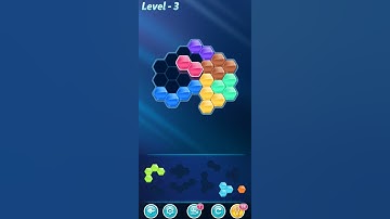 BLOCK! Hexa Puzzle! Rainbow B Level 3 (Basic) - Lösung Solution Walkthrough