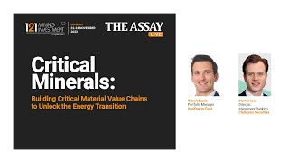 Critical Minerals Panel: Building Critical Material Value Chains to Unlock the Energy Transition
