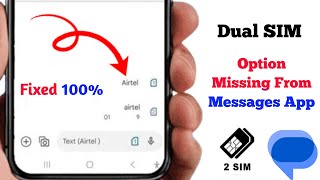 How to Fix Dual SIM Option Missing from Message App | Change Default SIM for SMS in Android  screenshot 5