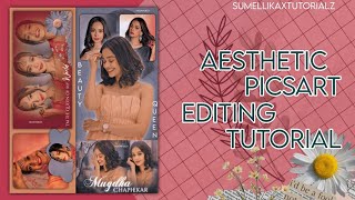 Aesthetic PicsArt editing tutorial for fanpages| by Sumellikaxtutorialz ✨