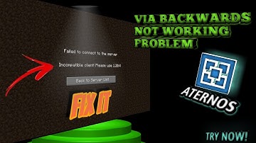 How To Fix ViaBackWards Not Working In Aternos | Via BackWards Kam Nahi Kar Raha Hai