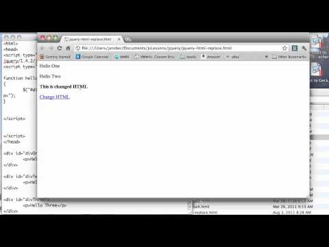 JS 4U 81: Replacing HTML