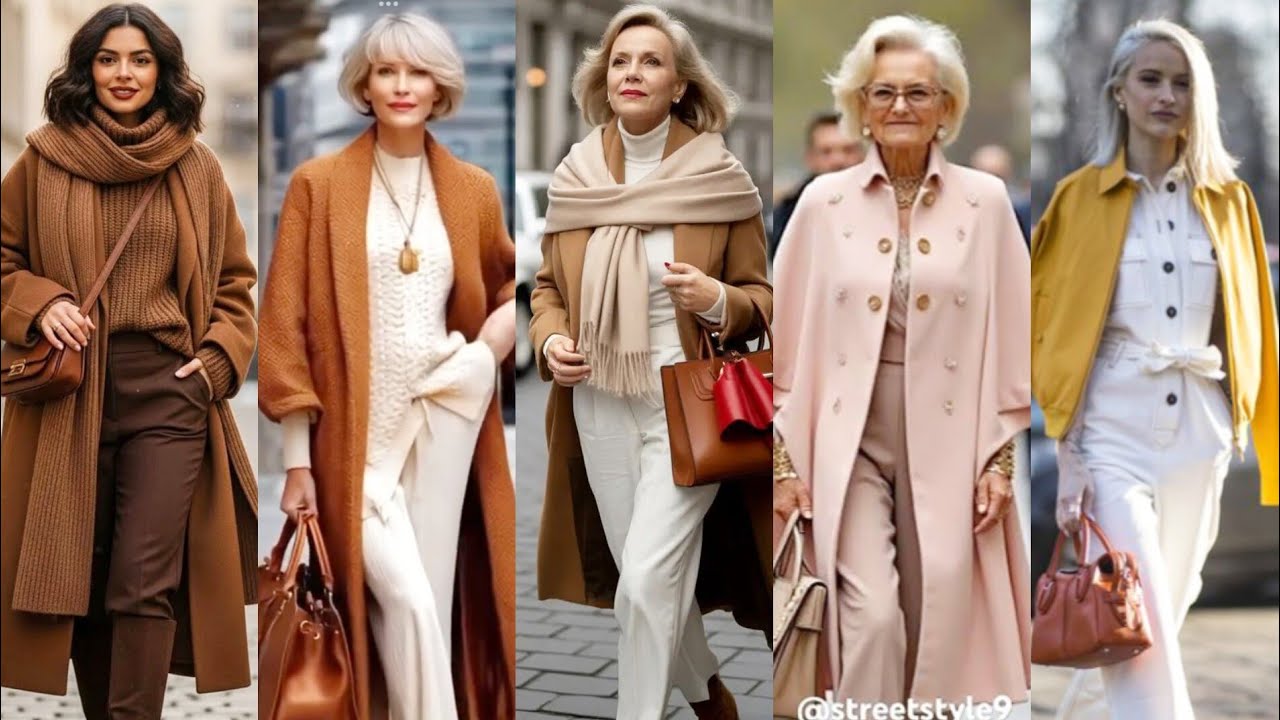 Естественная красота для женщин старше 50, 60 и 70 лет. Последние модные советы для элегантных же...