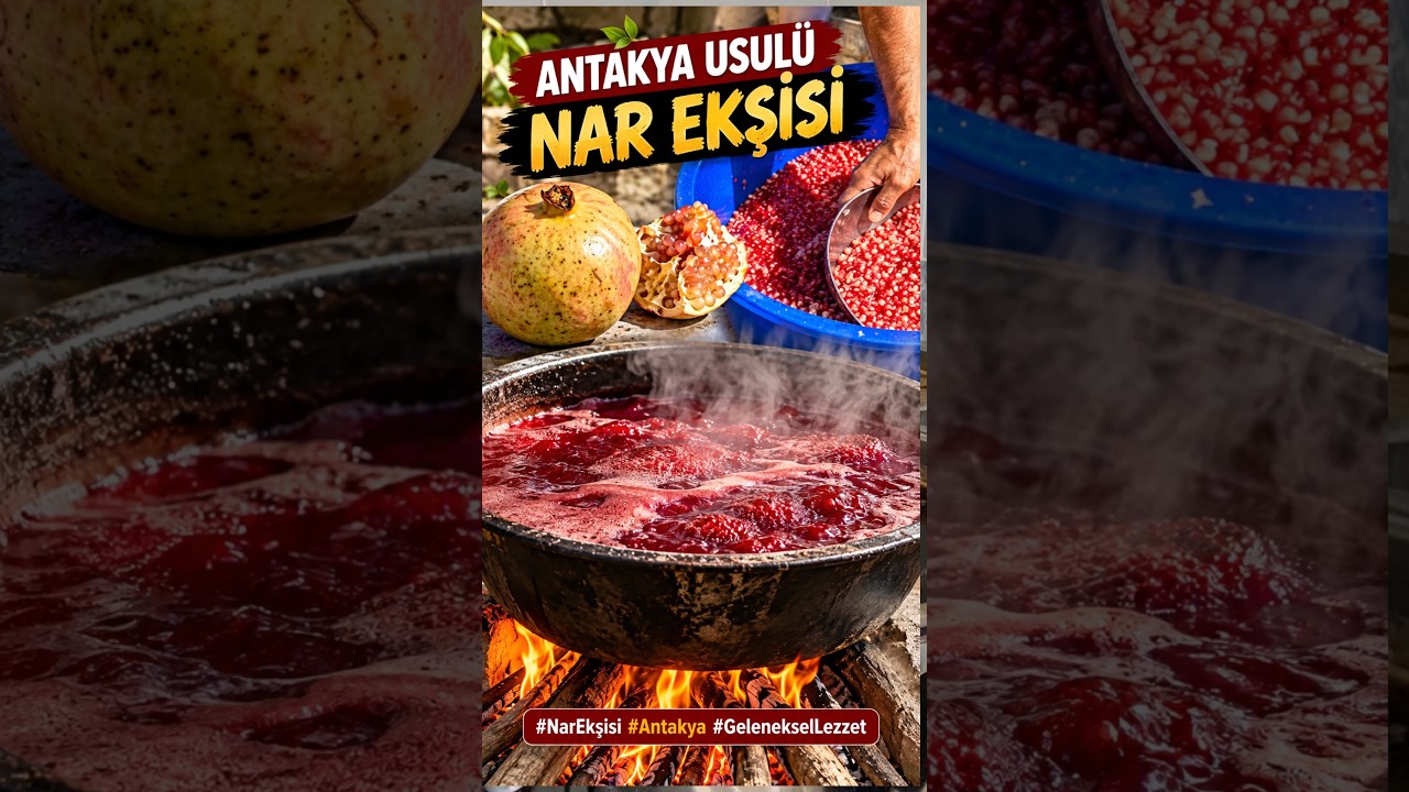 Nar Ekşisi nasıl yapılır.Nar pekmezi.Nar suyu #pekmez #nar #antakya #hatay #lezzet Pomegranate juice