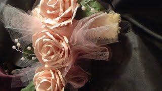 Handmade Big Paper Roses on a Cross!