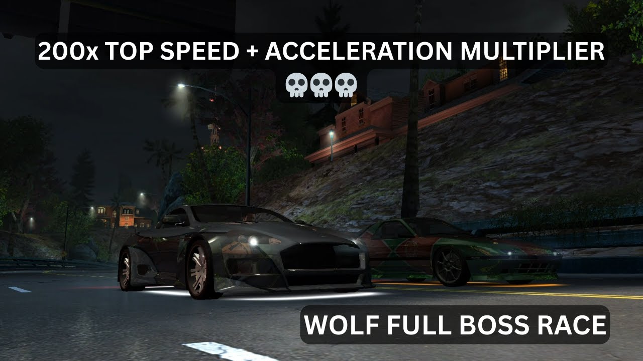 Can I beat WOLF with 200x Top Speed and Acceleration Multiplier in NFS Carbon?