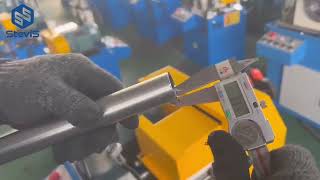 [SteviS chamfering machine] Carbon steel round pipe single end chamfering machine
